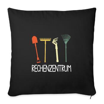 Gärtner Rechenzentrum - Sofakissenbezug 45 x 45 cm - Schwarz - Vorne