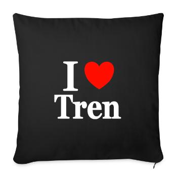 I Love Tren Bodybuilding Bodybuilder kraftsportler - Sofakissenbezug 45 x 45 cm - Schwarz - Vorne
