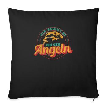 Angel Angeler Lustige Sprüche Geschenke - Sofakissenbezug 45 x 45 cm - Schwarz - Vorne