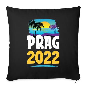 Prague 2023 - Housse de coussin décorative 45 x 45 cm - noir - Devant