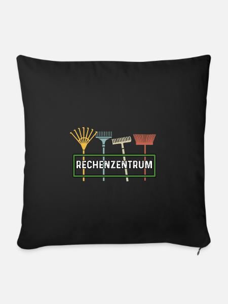 Rechenzentrum Rechner Computer EDV Server lustig - Sofakissenbezug 45 x 45 cm - Schwarz