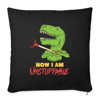 T-REX Joke Dinosaur Tyrannosaurus Rex Gift - Sofa pillowcase 17,3'' x 17,3'' (45 x 45 cm) - black - Front