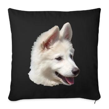 Puppy - Sofa pillowcase 17,3'' x 17,3'' (45 x 45 cm) - black - Front