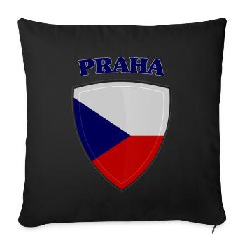 Prague - Housse de coussin décorative 45 x 45 cm - noir - Devant