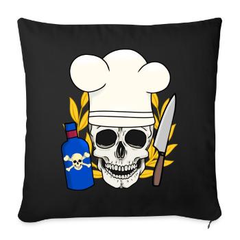 Poison Horror Kitchen Halloween Chef - Sofa pillowcase 17,3'' x 17,3'' (45 x 45 cm) - black - Front