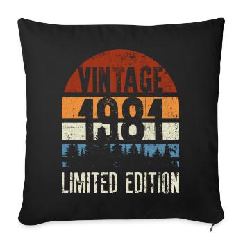 Vintage 404 Limited Edition - Sofa pillowcase 17,3'' x 17,3'' (45 x 45 cm) - black - Front
