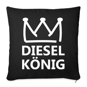 Diesel King - Sofa pillowcase 17,3'' x 17,3'' (45 x 45 cm) - black - Front