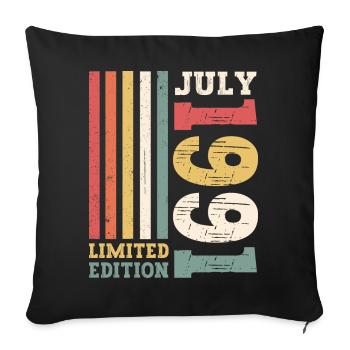Edition Limitée Juillet 1991 31ème Anniversaire Hommes - Housse de coussin décorative 45 x 45 cm - noir - Devant