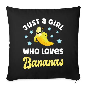 Banana Bananas - Sofa pillowcase 17,3'' x 17,3'' (45 x 45 cm) - black - Front
