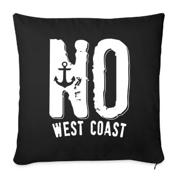 NO West Coast Noirmoutier - Housse de coussin décorative 45 x 45 cm - noir - Devant