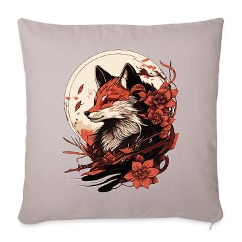 Fuchs Japon - Housse de coussin décorative 45 x 45 cm - taupe clair - Devant