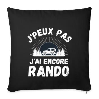 J ai encore randonnée 1 - Housse de coussin décorative 45 x 45 cm - noir - Devant