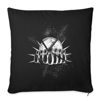 Bowling Bowling Bowling Ball Pins Bowling Players - Sofa pillowcase 17,3'' x 17,3'' (45 x 45 cm) - black - Front
