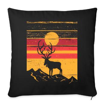 Kuusamo Finland Into The Wild #6 - Sofa pillowcase 17,3'' x 17,3'' (45 x 45 cm) - black - Front