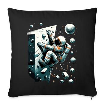 Astronaute de bloc Astronaute Astronaute Cadeau - Housse de coussin décorative 45 x 45 cm - noir - Devant