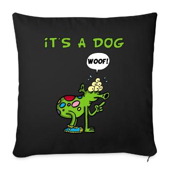 C'est un chien - Housse de coussin décorative 45 x 45 cm - noir - Devant