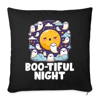 Nuit Boo-Tiful des Fantômes - Housse de coussin décorative 45 x 45 cm - noir - Devant