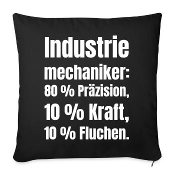industrial mechanic - Sofa pillowcase 17,3'' x 17,3'' (45 x 45 cm) - black - Front