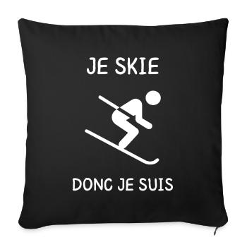 Ich fahre, also bin ich - Sofakissenbezug 45 x 45 cm - Schwarz - Vorne