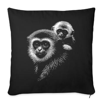 Gibon - Sofa pillowcase 17,3'' x 17,3'' (45 x 45 cm) - black - Front