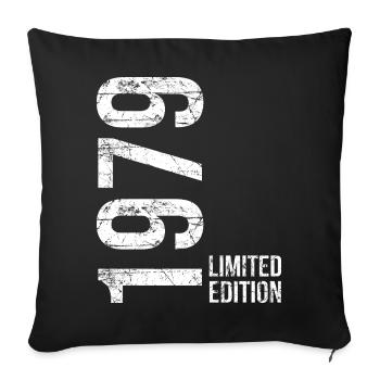 47th Birthday Man Woman 47 Years 1979 Birthday - Sofa pillowcase 17,3'' x 17,3'' (45 x 45 cm) - black - Front