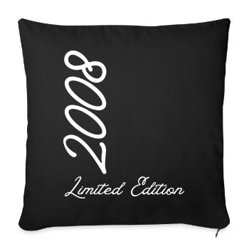 2008 Millennium Limited Edition - Sofa pillowcase 17,3'' x 17,3'' (45 x 45 cm) - black - Front