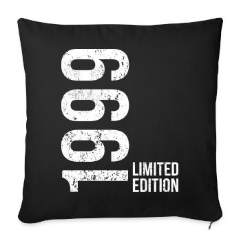 27e anniversaire Homme Épouse 27 ans 1999 Cadeaux - Housse de coussin décorative 45 x 45 cm - noir - Devant