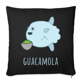 Mola Mola Guacamola - Sofakissenbezug 45 x 45 cm - Schwarz - Vorne