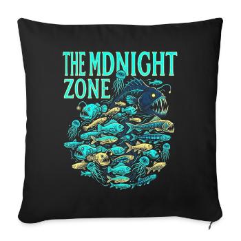 Midnight Pacific - Sofa pillowcase 17,3'' x 17,3'' (45 x 45 cm) - black - Front