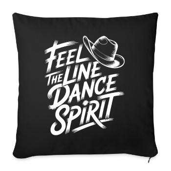 Country Dance Vibe - Sofa pillowcase 17,3'' x 17,3'' (45 x 45 cm) - black - Front