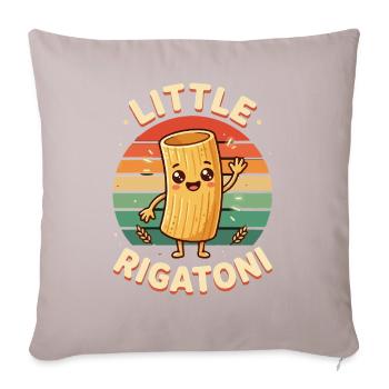 Petit personnage Rigatoni - Housse de coussin décorative 45 x 45 cm - taupe clair - Devant