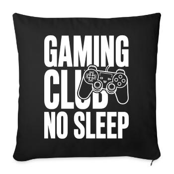 Manette Gaming Club Sans Sommeil - Housse de coussin décorative 45 x 45 cm - noir - Devant