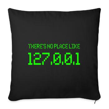 Technologie de réseau IP informatique - Housse de coussin décorative 45 x 45 cm - noir - Devant
