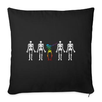 Dab Gay Pride - Housse de coussin décorative 45 x 45 cm - noir - Devant