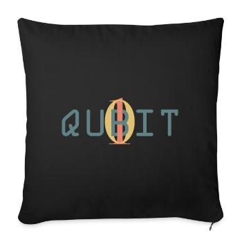 Qubit Quanten Verschränkung Physik - Sofakissenbezug 45 x 45 cm - Schwarz - Vorne