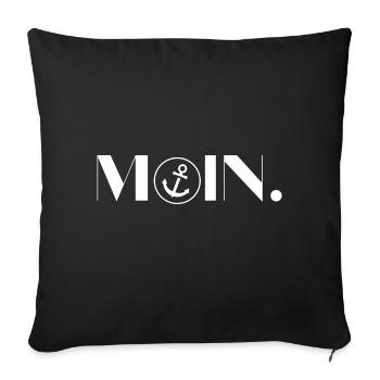 MOIN Anker Geschenk Vatertag - Sofakissenbezug 45 x 45 cm - Schwarz - Vorne