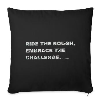 Gravel, Mountain Bike, Passion, Cycling - Sofa pillowcase 17,3'' x 17,3'' (45 x 45 cm) - black - Front