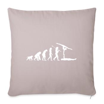 Gymnastics Figure Partner Artistic Gymnastics - Sofa pillowcase 17,3'' x 17,3'' (45 x 45 cm) - light taupe - Front