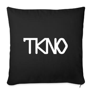 Minimal Techno - Sofa pillowcase 17,3'' x 17,3'' (45 x 45 cm) - black - Front