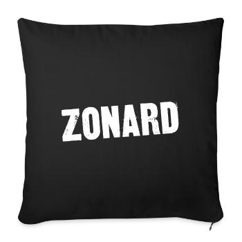 zonard - Housse de coussin décorative 45 x 45 cm - noir - Devant