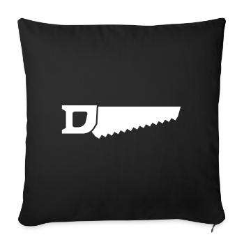 Icône de scie - Housse de coussin décorative 45 x 45 cm - noir - Devant