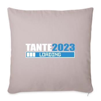 Tante 2023 loading Schwangerschaft Geschenk lovely - Sofakissenbezug 45 x 45 cm - helles Taupe - Vorne