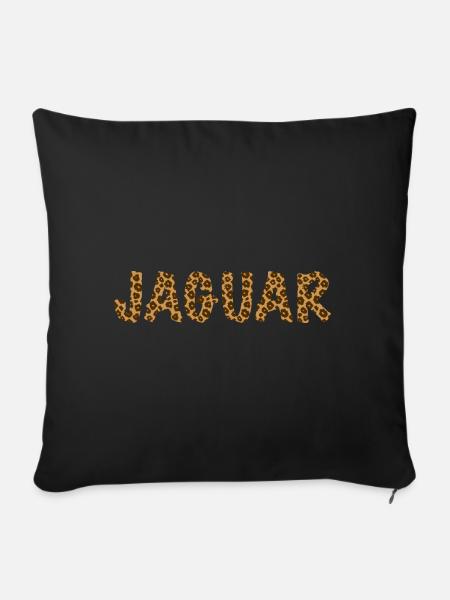 Jaguar Animal Print - Sofakissenbezug 45 x 45 cm - Schwarz