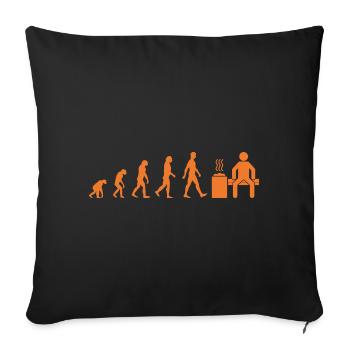 Homme sauna cadeau sauna Banja Spa Hammam - Housse de coussin décorative 45 x 45 cm - noir - Devant
