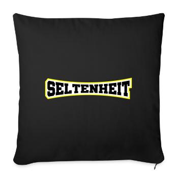 Seltenheit Selten Limitiert - Sofakissenbezug 45 x 45 cm - Schwarz - Vorne