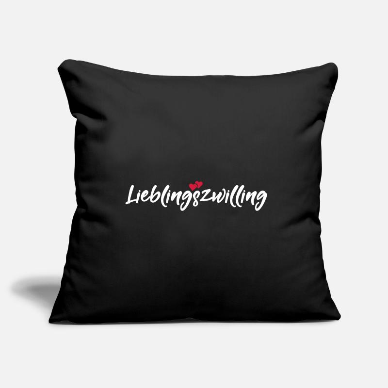 Lieblingszwilling bester Zwilling Sprüche Geschenk Sofakissenbezug 45 x 45 cm