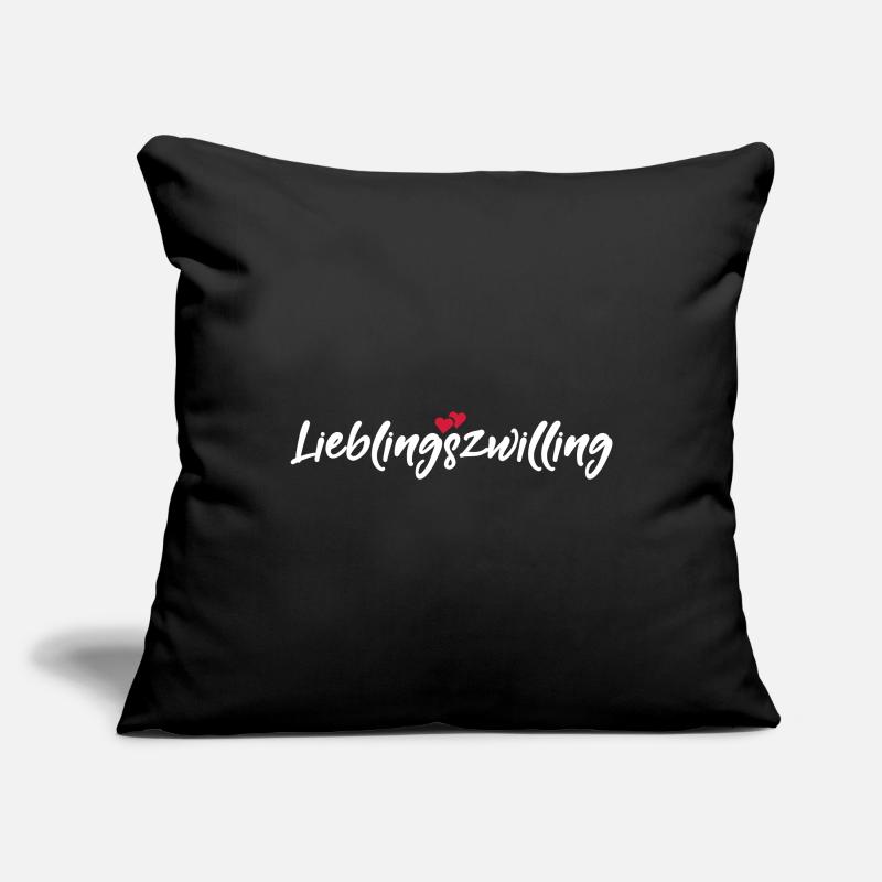 Lieblingszwilling bester Zwilling Sprüche Geschenk Sofakissenbezug 45 x 45 cm