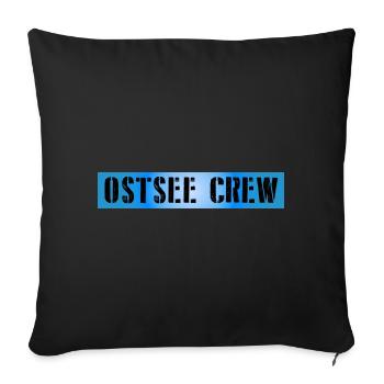 Ostsee Crew - Sofakissenbezug 45 x 45 cm - Schwarz - Vorne