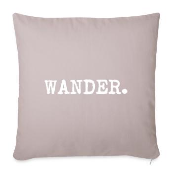 hike - Sofa pillowcase 17,3'' x 17,3'' (45 x 45 cm) - light taupe - Front
