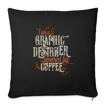 Graphic Designer - Sofakissenbezug 45 x 45 cm - Schwarz - Vorne